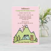 We kunnen bijna niet wachten op het Pink Camp-verj Kaart (Staand voorkant)