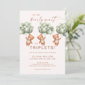 We kunnen bijna niet wachten op het Sage Green Tri Kaart (Staand voorkant)