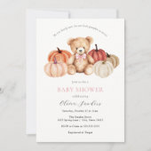 We kunnen bijna niet wachten op Pumpkin Teddy Bear Kaart (Voorkant)