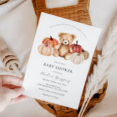 We kunnen bijna niet wachten op Pumpkin Teddy Bear Kaart