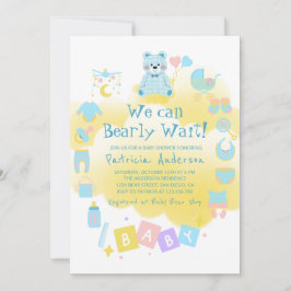 We kunnen bijna niet wachten op Schattige Boy Baby Kaart