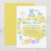We kunnen bijna niet wachten op Schattige Boy Baby Kaart (Voorkant / Achterkant)
