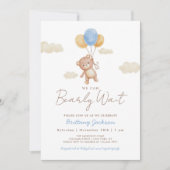We kunnen bijna niet wachten op Teddy Bear Baby sh Kaart (Voorkant)