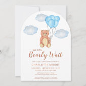 We kunnen bijna niet wachten op Teddy Bear Baby sh Kaart (Voorkant)