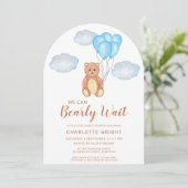 We kunnen bijna niet wachten op Teddy Bear Baby sh Kaart (Staand voorkant)