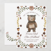 We kunnen bijna niet wachten op Waterverf Beer zwa Aankondiging (Voorkant / Achterkant)