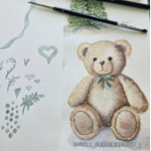 We kunnen bijna niet wachten Teddybeer Jongens Bab Kaart