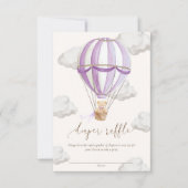 We kunnen bijna niet wachten Teddybeer Luiers Raff Kaart (Voorkant)