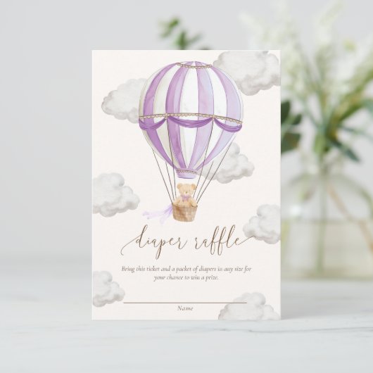 We kunnen bijna niet wachten Teddybeer Luiers Raff Kaart (Staand voorkant)