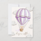 We kunnen bijna niet wachten Teddybeer Luiers Raff Kaart (Achterkant)