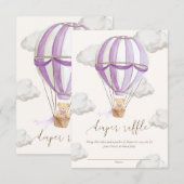 We kunnen bijna niet wachten Teddybeer Luiers Raff Kaart (Voorkant / Achterkant)