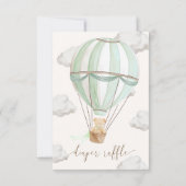 We kunnen bijna niet wachten Teddybeer Luiers Raff Kaart (Achterkant)