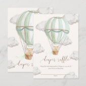 We kunnen bijna niet wachten Teddybeer Luiers Raff Kaart (Voorkant / Achterkant)