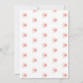 We kunnen bijna wachten baby meisje teddy kaart (Achterkant)