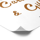 We kunnen bijna wachten Baby shower Kaarten & gesc Poster (Hoek)