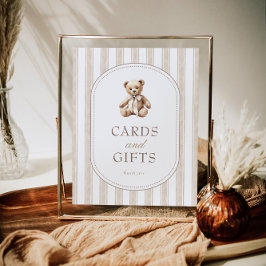 We kunnen bijna wachten Baby shower Kaarten & gesc Poster