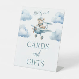 We kunnen bijna wachten baby shower kaarten gesche reclamebord met voetstuk