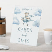 We kunnen bijna wachten baby shower kaarten gesche reclamebord met voetstuk (Insitu)