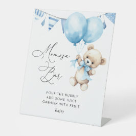 We kunnen bijna wachten baby shower momosa bar tek reclamebord met voetstuk