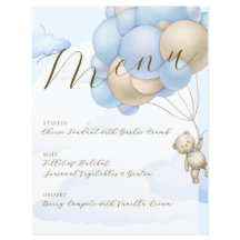 We kunnen bijna wachten Balloons Boy Baby shower M