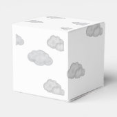 We kunnen bijna wachten Boy Cub baby shower Bedankdoosjes (Achterkant)