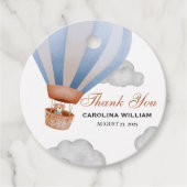 We kunnen bijna wachten Boy Cub baby shower Bedankjes Labels (Voorkant)