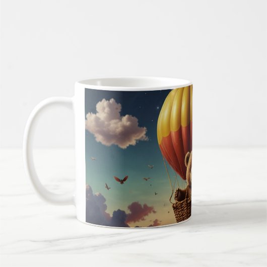 We kunnen bijna wachten! bruin baby beer koffiemok (Links)