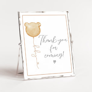 We kunnen bijna wachten bruin Dank u voor het kome Poster