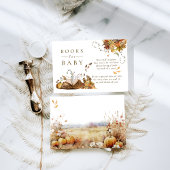 We kunnen bijna wachten Herfst Forest Baby shower  Informatiekaartje