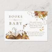We kunnen bijna wachten Herfst Forest Baby shower  Informatiekaartje (Voorkant)
