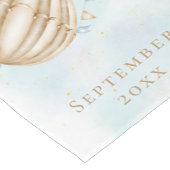 We kunnen bijna wachten! Hete Luchtballons Baby sh Korte Tafelloper (Hoek)