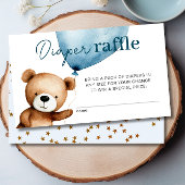 We kunnen bijna wachten jongen Baby shower luier R Informatiekaartje