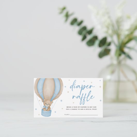 We kunnen bijna wachten jongen Baby shower luier R Informatiekaartje (Staand voorkant)