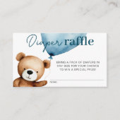 We kunnen bijna wachten jongen Baby shower luier R Informatiekaartje (Voorkant)