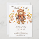 We kunnen bijna wachten laat Baby shower Kaart (Voorkant)