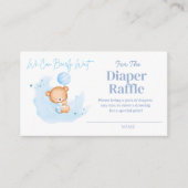 We kunnen bijna wachten luier Raffle behuizing Kaa Informatiekaartje (Voorkant)