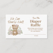 We kunnen bijna wachten luier Raffle behuizing Kaa Informatiekaartje (Voorkant)