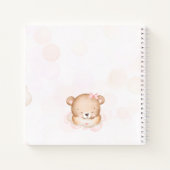 We kunnen bijna wachten meisje Baby shower gastenb Notitieboek (Achterkant)