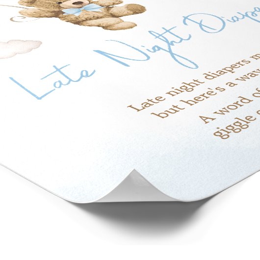 We kunnen bijna wachten met Beren luiers laat in d Poster (Hoek)