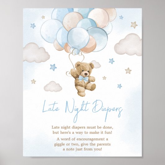 We kunnen bijna wachten met Beren luiers laat in d Poster (Voorkant)