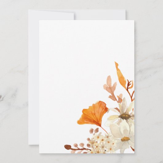 We kunnen bijna wachten om te Herfsten in Liefde B Kaart (Achterkant)