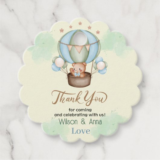 We kunnen bijna wachten op baby shower beer bedankjes labels (Voorkant)