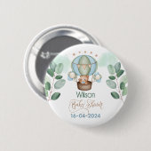 We kunnen bijna wachten op baby shower beer ronde button 5,7 cm (Voorkant /achterkant)