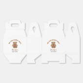 We kunnen bijna wachten op Baby shower bruin teddy Bedankdoosjes (Ongevouwen)