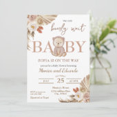 We kunnen bijna wachten op Baby shower Genderneutr Kaart (Staand voorkant)