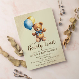 We kunnen bijna wachten op Baby shower Kaart
