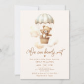 We kunnen bijna wachten op baby shower met een luc kaart (Voorkant)