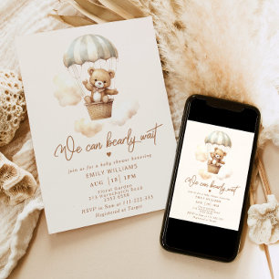 We kunnen bijna wachten op baby shower met een luc kaart