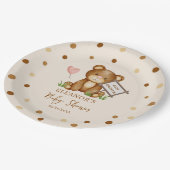 We kunnen bijna wachten op Baby shower papier Bord (Gekanteld)