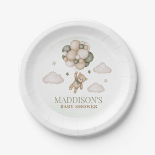 We kunnen bijna wachten op Baby shower papier Bord